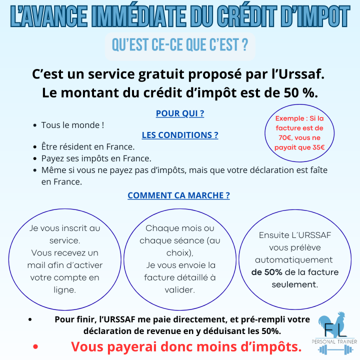 Avance crédit impot